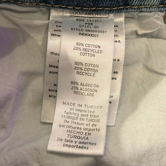 EUC Good American Good ’90s Relaxed Jeans in Indigo057 - Picture 5 of 8